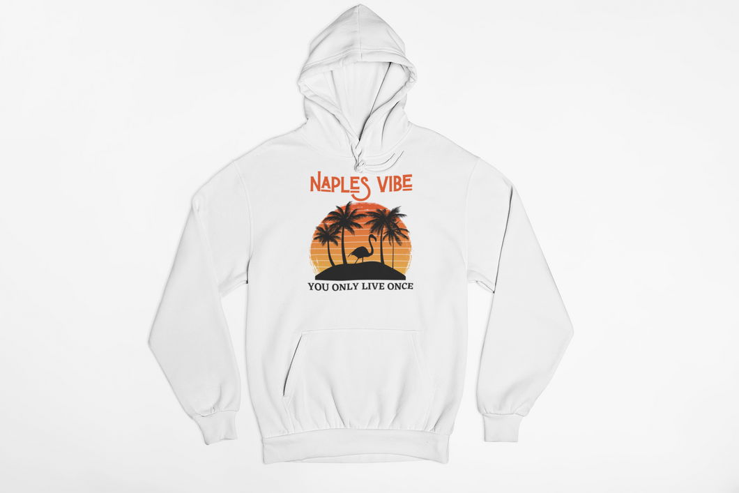 YOLO! NAPLES VIBE SUNSET Classic Pullover Sweatshirt Unisex