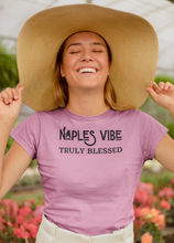 Load image into Gallery viewer, Women’s Blessed Vibe Contoured Heavy Cotton T-Shirt
